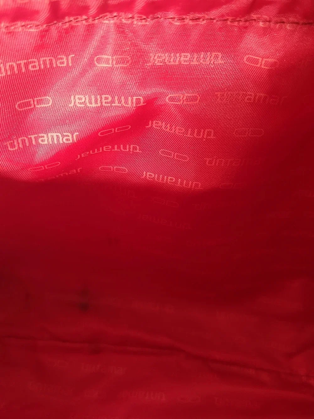 Tintamar France VIP One Makeup Bag Organizer Waterproof Nylon Red Drawstring